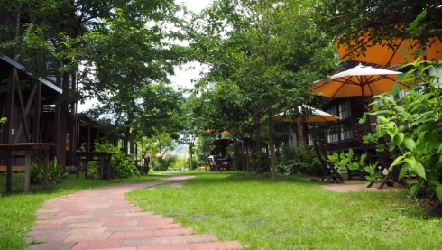 秋津野ガルテンの中庭
